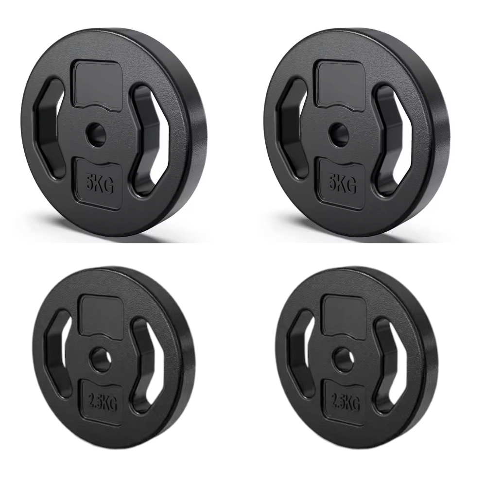 2 Discos 5kg + 2 Discos 2,5kg 30mm