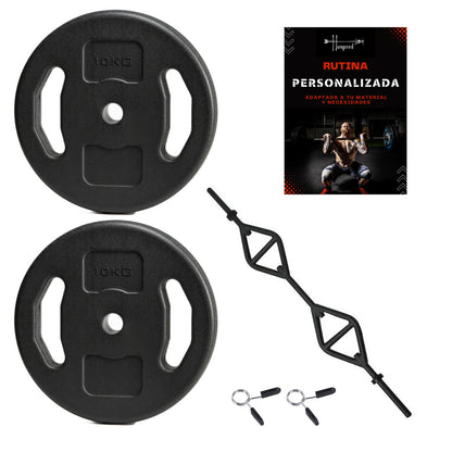 Barra multifuncional 25mm gym - Negro